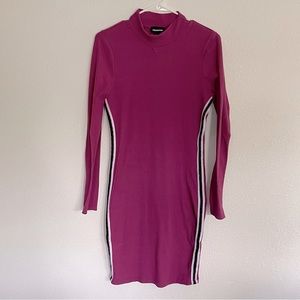 🌷3 for $10🌷 Joe Boxer Burgandy Knitted Body Con Long Sleeve Dress